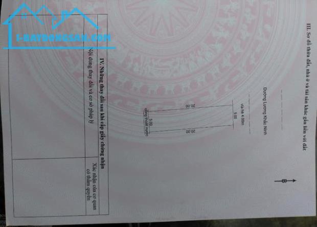 Bán đất MT đường Lương Khắc Ninh, Phường Hòa Xuân, Quận Cẩm Lệ DT 100m2, giá 2.8 tỷ TL