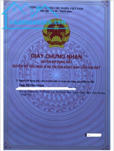 CHÍNH CHỦ CẦN BÁN ĐẤT TẶNG NHÀ CẤP 4 TẠI HUYỆN LONG ĐIỀN- TỈNH BÀ RỊA VŨNG TÀU - 3