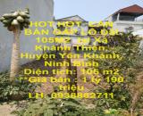 HOT HOT- CẦN BÁN GẤP LÔ Đất 105M2  tại Xã Khánh Thiện, Huyện Yên Khánh, Ninh Bình