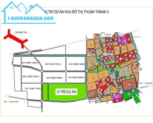 Bán đất khu đô thị  mới Thuận Thành 3 - Thuận Thành Bắc Ninh