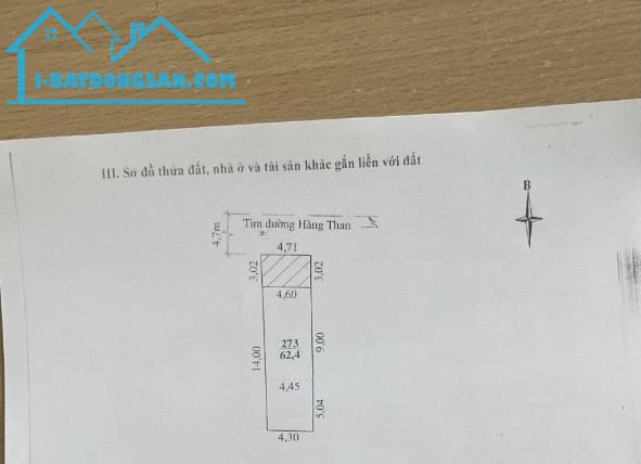 Bán đất tặng nhà cũ mặt đường Hàng Than, Phường Lam Sơn, Tp. Thanh Hoá 62.4m2 giá 5.6 tỷ - 1