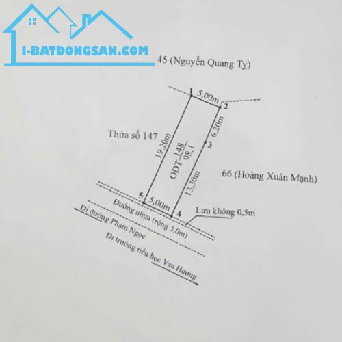 CẦN CHUYỂN NHƯỢNG LÔ ĐẤT MẶT ĐƯỜNG NHỰA -  CỔNG TRƯỜNG TIỂU HỌC VẠN HƯƠNG - ĐỒ SƠN. - 3