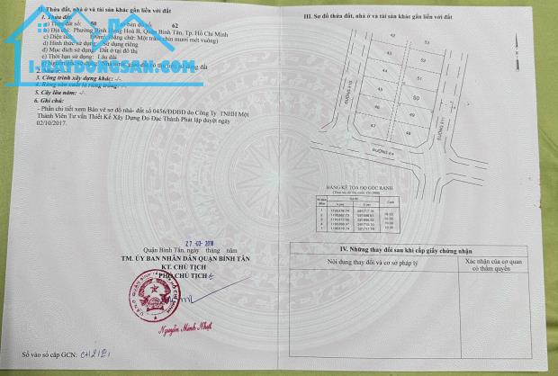 Bán đất mặt tiền đường số 5,  KDC Vĩnh Lộc Bỉnh Hưng Hòa B, Bình Tân