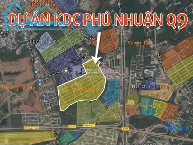 Chuyên dịch vụ kí gửi, môi giới bán nhanh đất nền KDC Phú Nhuận, P Phước Long B giá 55tr/m - 1