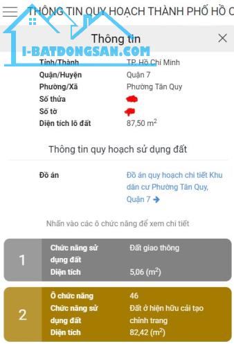 GIÁ 12 TỶ CÓ CĂN NHÀ MẶT TIỀN ĐƯỜNG SỐ P. TÂN QUY, QUẬN 7. 3 TẦNG, DT: 3,9M X 21M. SHR - 5