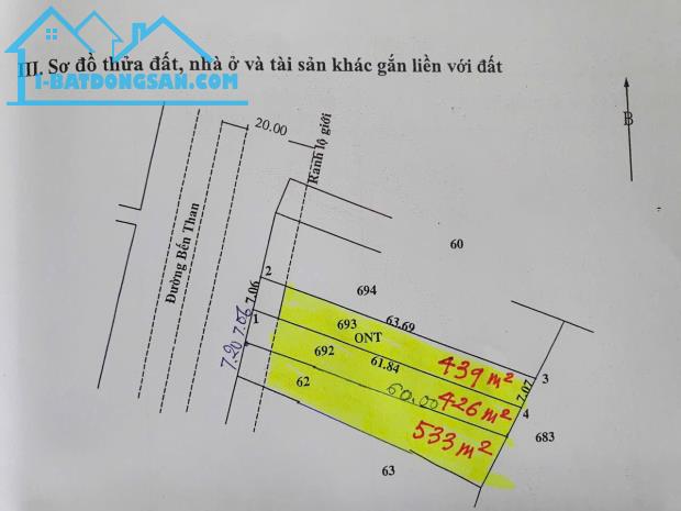 Bán gấp lô đất mặt tiền đường Bến Than, Hoà Phú, Củ Chi giá 7,7tỷ - 4