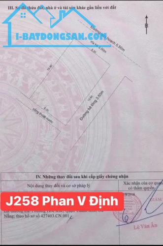 BÁN ĐẤT J258(ngang 8,3m) ĐƯỜNG PHAN VĂN ĐỊNH-HOÀ KHÁNH BẮC-LIÊN CHIỂU