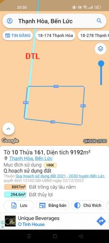 16000m2 đất vườn Thạnh Hòa,Bến Lức,Long An giá 5 tỷ - 1