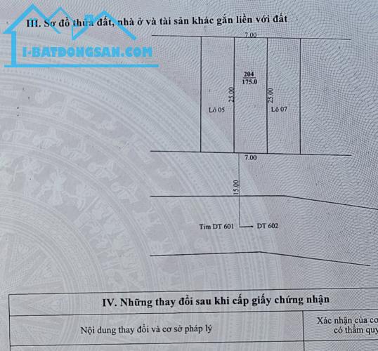 Cần Bán đất mặt tiền đường ĐT601 Hòa Sơn - Sát nhà hàng Hương Sen