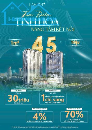 Dự án Lavida plus nhận booking 30tr/stt có hoàn tiền, giá chỉ 45tr/m2,lh 0938839926 - 5