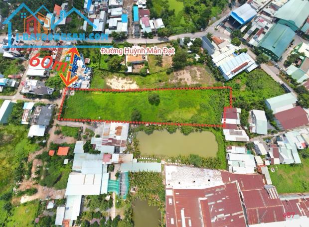 Bán lô đất vị trí 2 Huỳnh Mẫn Đạt, Hóa An, Biên Hòa, Đồng Nai, 6300m2, giá 23 tỷ.