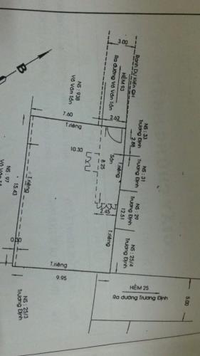 Mặt tiền thụt 93C Võ Văn Tần, Phường Võ Thị Sáu Quận 3 giá 38 tỷ TL