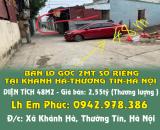 CHÍNH CHỦ BÁN LÔ GÓC 2MT SỔ RIÊNG DUY NHẤT KHÁNH HÀ-THƯỜNG TÍN