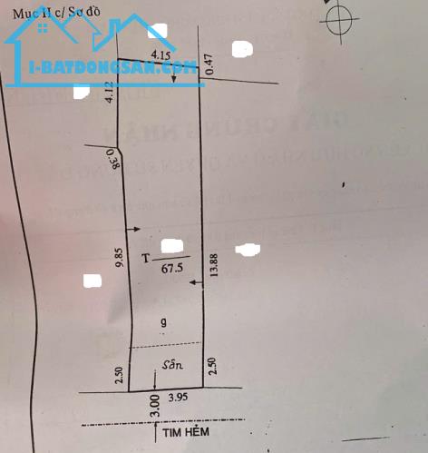 NHÀ 3 TẦNG 68M2 HẺM XE HƠI 1 SẸC THÔNG HÒA BÌNH, NGAY CÔNG VIÊN ĐẦM SEN - 1