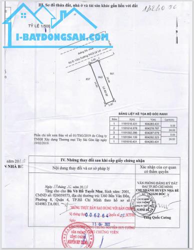 Cần bán 120m2 đất full thổ cư tại trục Nguyễn Bình, Nhơn Đức, Nhà Bè, HCM. - 1