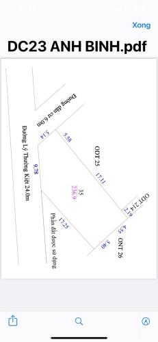 Bán 237m2 đất Lô Góc mặt đường Lý Thường Kiệt - Hưng Bình