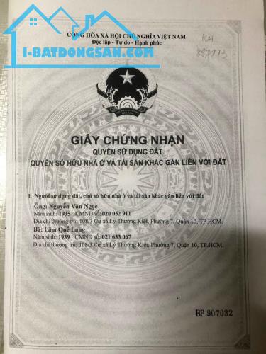 CHÍNH CHỦ Bán Nhà Tại 108/3 Cư Xá Lý Thường Kiệt, Phường 7, Quận 10, HCM - 4