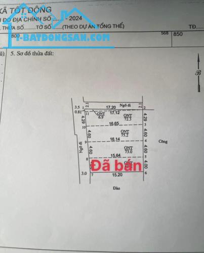 🐞Cần bay nhanh lô đất 75m2 full thổ cư