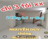 Bán Nhà mới, hẻm 3m, ở liền Nguyễn Duy Q8, 36m2(4.1×10.5).chỉ 3,85Ty . TL chính chủ