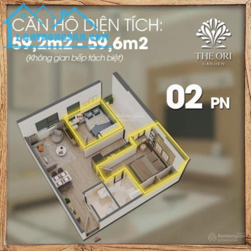 Em còn căn 2Phòng Ngủ - Tầng 12 View biển duy nhất tại Toà Thương Mại Ori