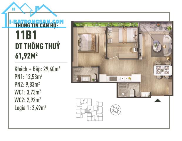 The FiBonan chỉ từ 840tr sở hữu căn hộ 2N2V View Biệt Thự Đảo Vin - 1