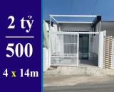 Bán nhà mặt tiền Xã Đa Phước, Huyện Bình Chánh. Dt: 4 x 14m. Giá 2 Tỷ 130