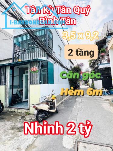 Nhà nhỉnh  2 tỷ Tân Kỳ Tân Quý, BHHA, Bình Tân, 2 tầng 32m2