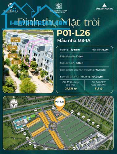 Bán Biệt Thự An Phú Villa, Solasta, KĐT Nam Cường 180m Chỉ từ 26.9 Tỷ - 2