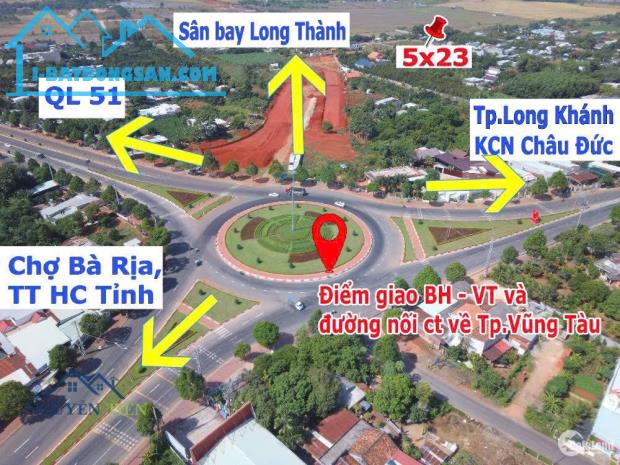 DẤT ĐẸP TẠI TRUNG TÂM CỦA TỈNH BÀ RỊA VŨNG TÀU GIÁ 900 TRIỆU/125 MÉT SẴN THỔ CƯ NGAY QL 44 - 2