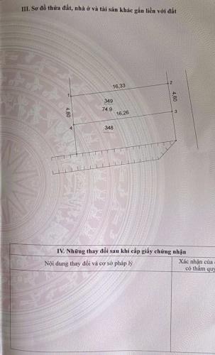 75m thổ cư Hoa hậu Chương Dương-Thường Tín,vị trí trung tâm,ôtô 16 ra vào quay đầu thoả má