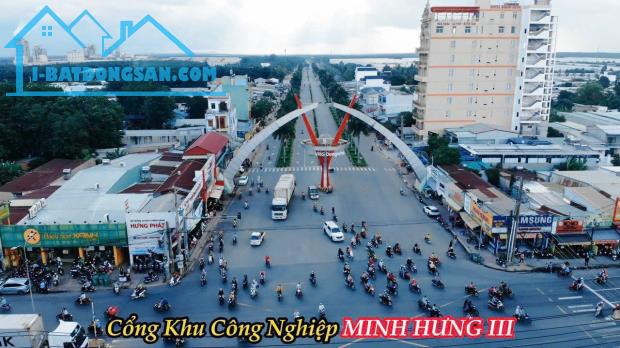 BÁN(3 SỔ 1.248M2) QL13 VÀO,FULL SHR thổ cư 259 TR, Lộ THÔNG 21m,SÁT KCN 400Ha,Sát TRƯỜNG C