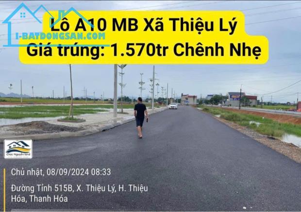 Mặt bằng đường Tỉnh Lộ 515B, xã Thiệu Lý, Thiệu Hoá, Thanh hóa. - 2