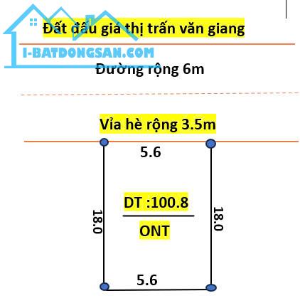 Bán 2 lô đất đấu giá gần vòng xuyến văn giang diên tích 100.8m, 100m co vỉa hè - 2