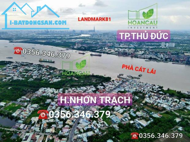 Bán đất tặng luôn nhà, ngang 7m, đường bê tông, cách phà Cát Lái 1km - 2