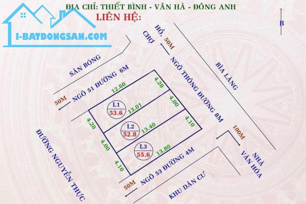 BÁN ĐẤT LÔ GÓC 2MT SỔ SẴN TRUNG TÂM VÂN HÀ-ĐÔNG ANH - 1