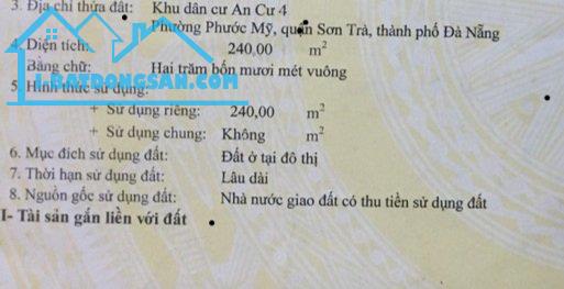 🔴💥Bán lô đất đường Phước Trường 2, Sơn Trà, Đà nẵng