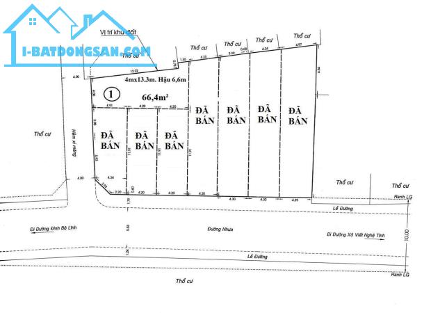 Bán đất hẻm xe hơi Đinh Bộ Lĩnh P26 Bình Thạnh - 3