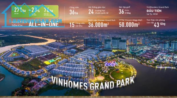 Sở Hữu Ngay Căn Studio Thuộc Phân Khu Cao Cấp Tại Vinhome Grand Park Quận 9 chỉ với 400