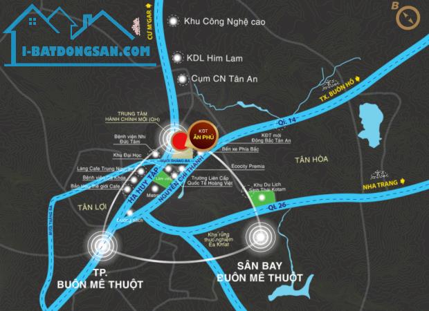 Đất full thổ ngay khu đô thị Ân Phú thuộc trung tâm TP Buôn Ma Thuột