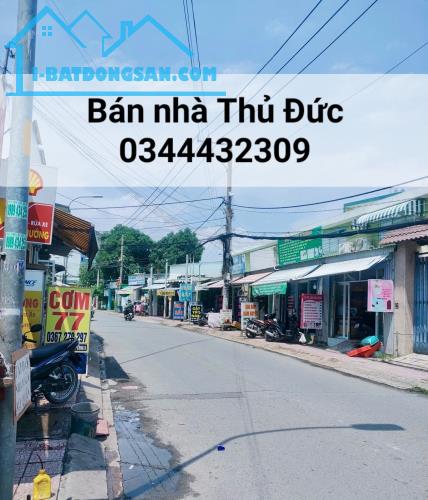 Bán nhà Thủ Đức, Mặt tiền đường, Dương Đình Hội, ngay Cao Đẳng Công Thương, 120 m2 (5x24), - 1