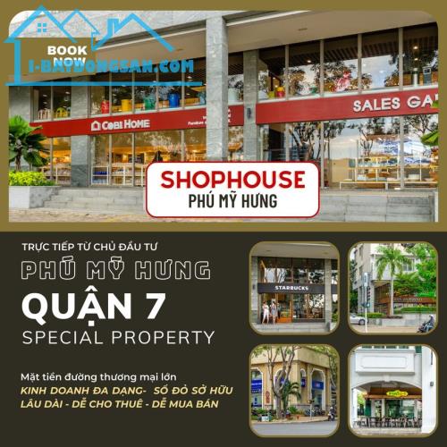 Bán Shophouse mặt tiền đường Tôn Dật Tiên Phú Mỹ Hưng.Mua trực tiếp chủ đầu tư Phú Mỹ Hưng