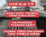 8.8 TỶ SỞ HỮU NGAY BĐS DÒNG TIỀN 15 PHÒNG THANG MÁY SINH LỜI 780Tr/Năm