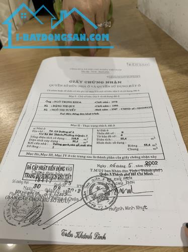 Bán Nhà Cư Xá ĐÔ THÀNH - Đường Số 4,  Phường4,Quận 3(7,2 TỶ/TL) - 4