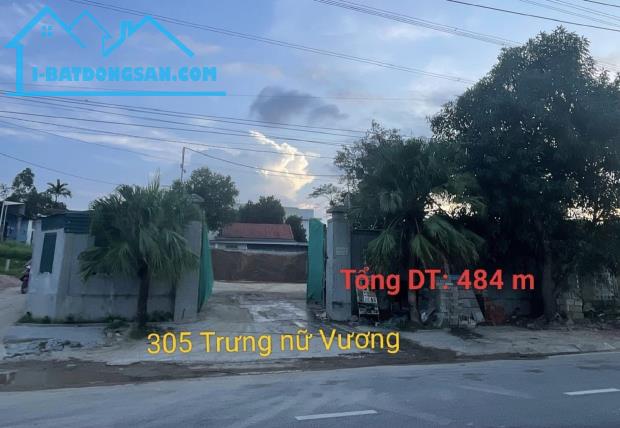 Bán 484m Đất Mặt Tiền Đường Trưng Nữ Vương. Giá chỉ 12,x triệu/m2