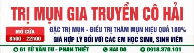 TRỊ MỤN GIA TRUYỀN CÔ HẢI

DỊCH VỤ NHẬN KHÁCH MỤN VÀ CHĂM DA TỪ 8H - 21H HÀNG NGÀY.