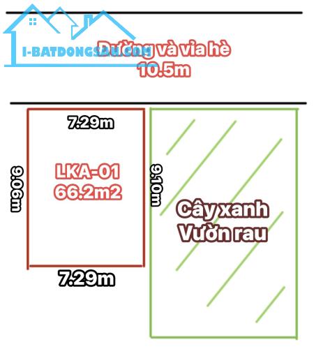 Đấu giá Đông Tảo,đường 10m vỉa hè,thông, giáp cây xanh,66.2m,mt 7.29m,2.6x tỷ. 0971320468 - 2