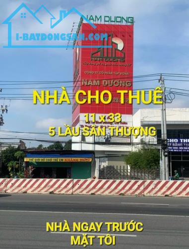 Cho thuê Nhà 308m2 6 tầng 100tr/t QL13 Thuận An Bình Dương - 1