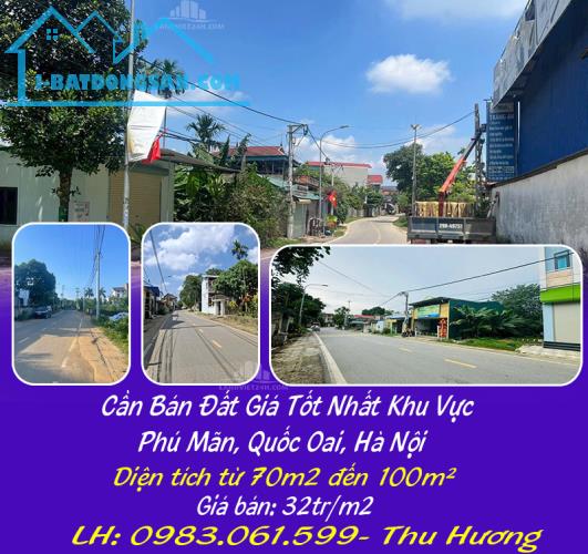 Cần Bán Đất Giá Tốt Nhất Khu Vực Phú Mãn, Quốc Oai