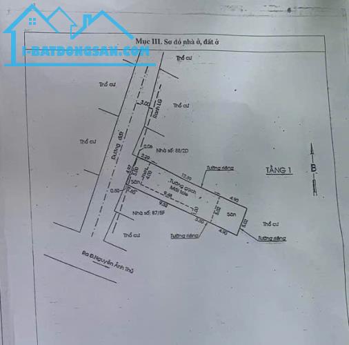 Bán nhà  HXT thông Giác Đạo  ,Trung chánh , Hóc Môn   DTx 100 m2 . Giá chỉ  3.8 tỷ (TL)