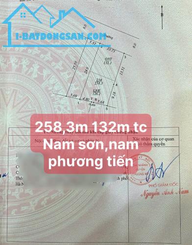 258m có 132m thổ cư tại chục chính kinh doanh Nam Sơn- Nam Phương Tiến- Chương Mỹ 15tr/m2